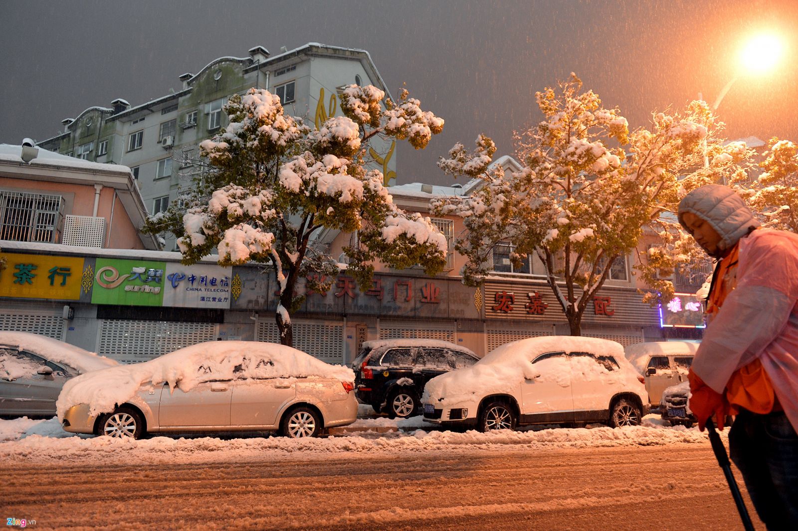 Thường Châu tuyết rơi trắng xóa