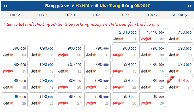vé máy bay giá rẻ đi Nha Trang