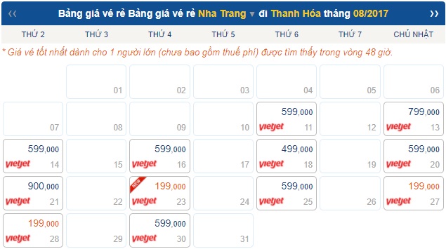 vé máy bay đi thanh hóa