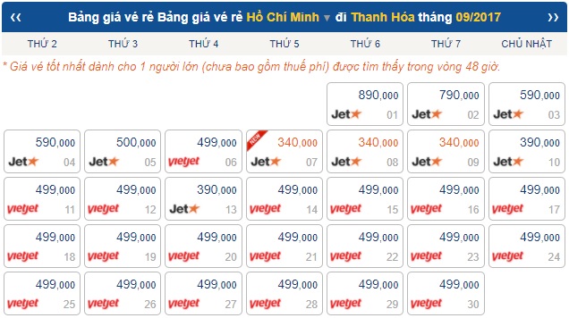 vé máy bay giá rẻ đi thanh hóa