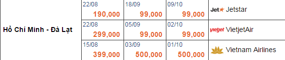 vé máy bay giá rẻ từ tphcm đi đà lạt